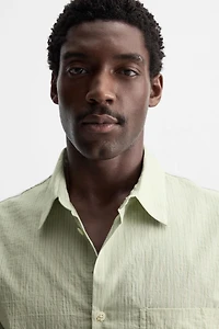 TEXTURED STRIPED SHIRT