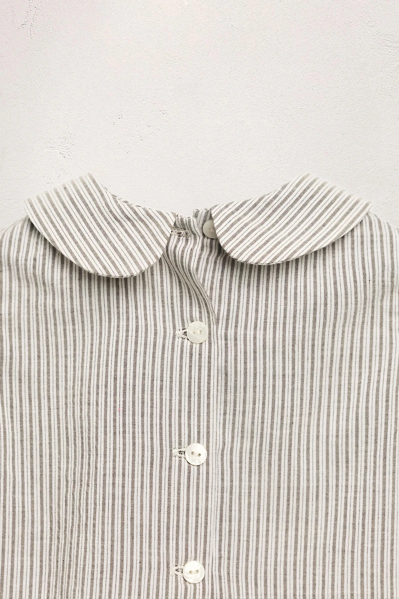 LIMITED EDITION STRIPED PETER PAN COLLAR SHIRT