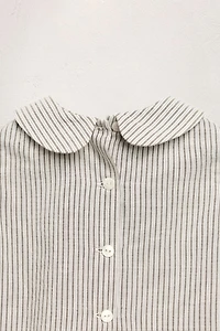 LIMITED EDITION STRIPED PETER PAN COLLAR SHIRT