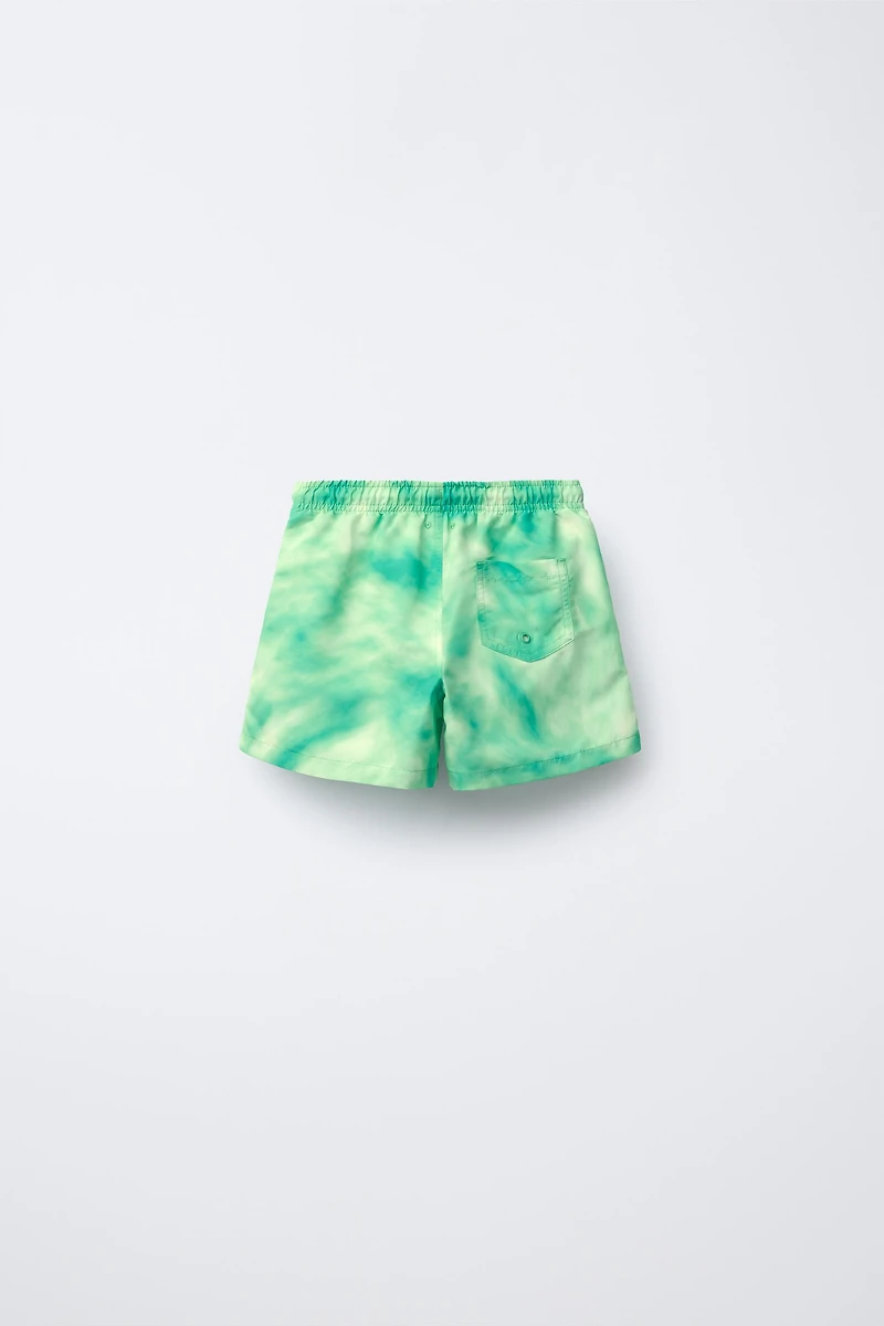 6-14 YEARS/ TIE-DYE SWIM SHORTS