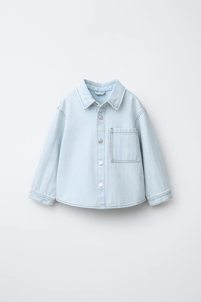 HERRINGBONE DENIM OVERSHIRT