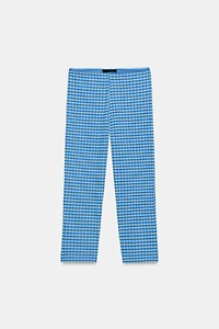 GINGHAM CAPRI PANTS