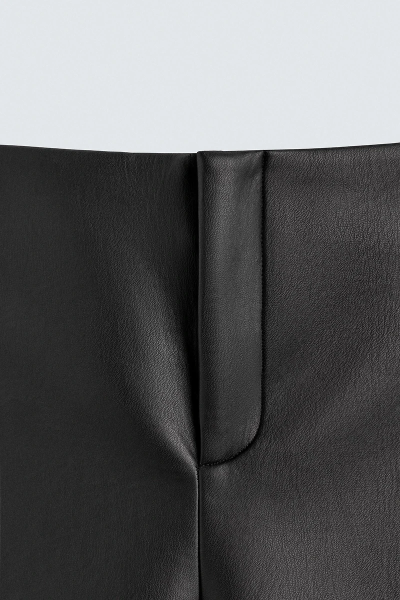 LEATHER EFFECT LONG BERMUDA SHORTS HARRY LAMBERT FOR ZARA X DISNEY