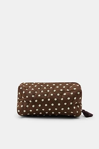 POLKA DOT PRINT TOILETRY BAG