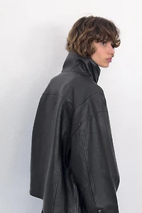 BLOUSON OVERSIZE 100% CUIR
