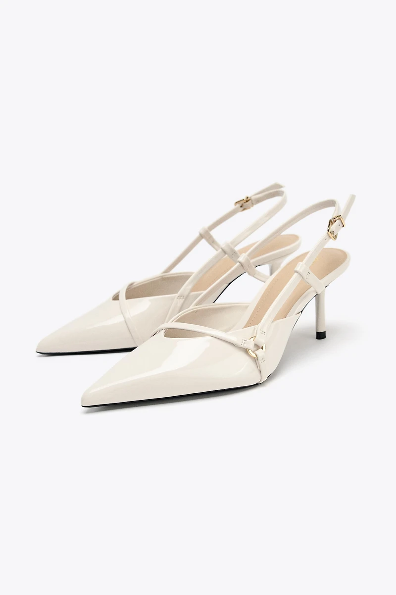 STRAPPY BUCKLE HEELS
