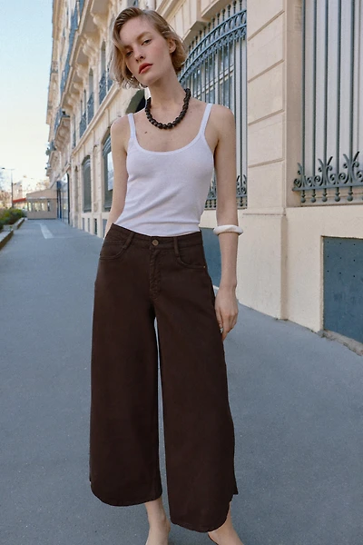 Z1975 HI-RISE BALLOON ASYMMETRIC HEM JEANS