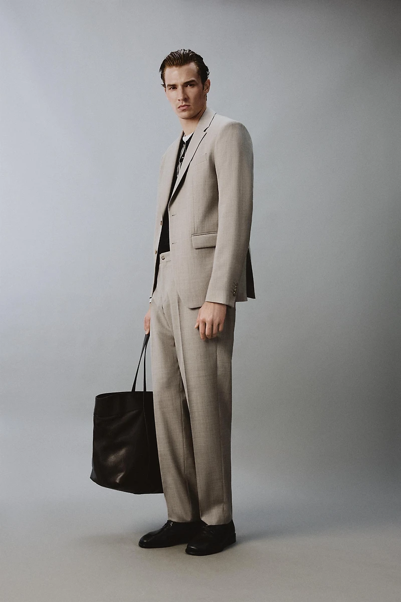 WOOL BLEND COMFORT SUIT PANTS