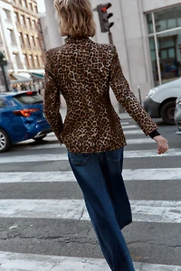VESTE AJUSTÉE IMPRIMÉ ANIMAL