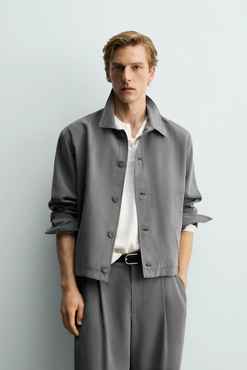 FLUID BOXY FIT OVERSHIRT