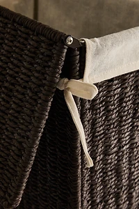 FABRIC-LINED LAUNDRY HAMPER