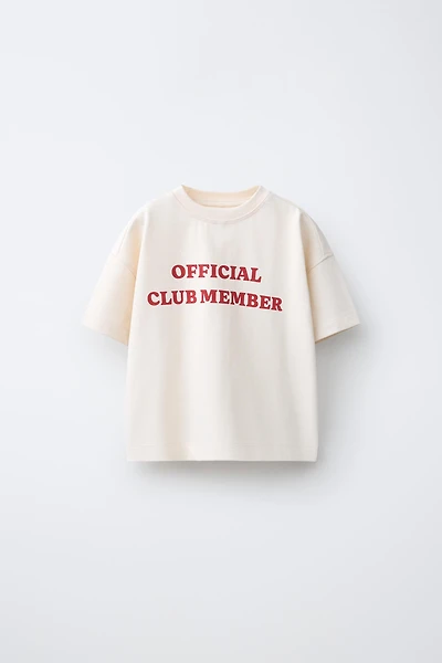 HEAVY TEXT PRINT T-SHIRT