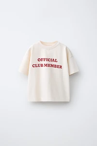 HEAVY TEXT PRINT T-SHIRT