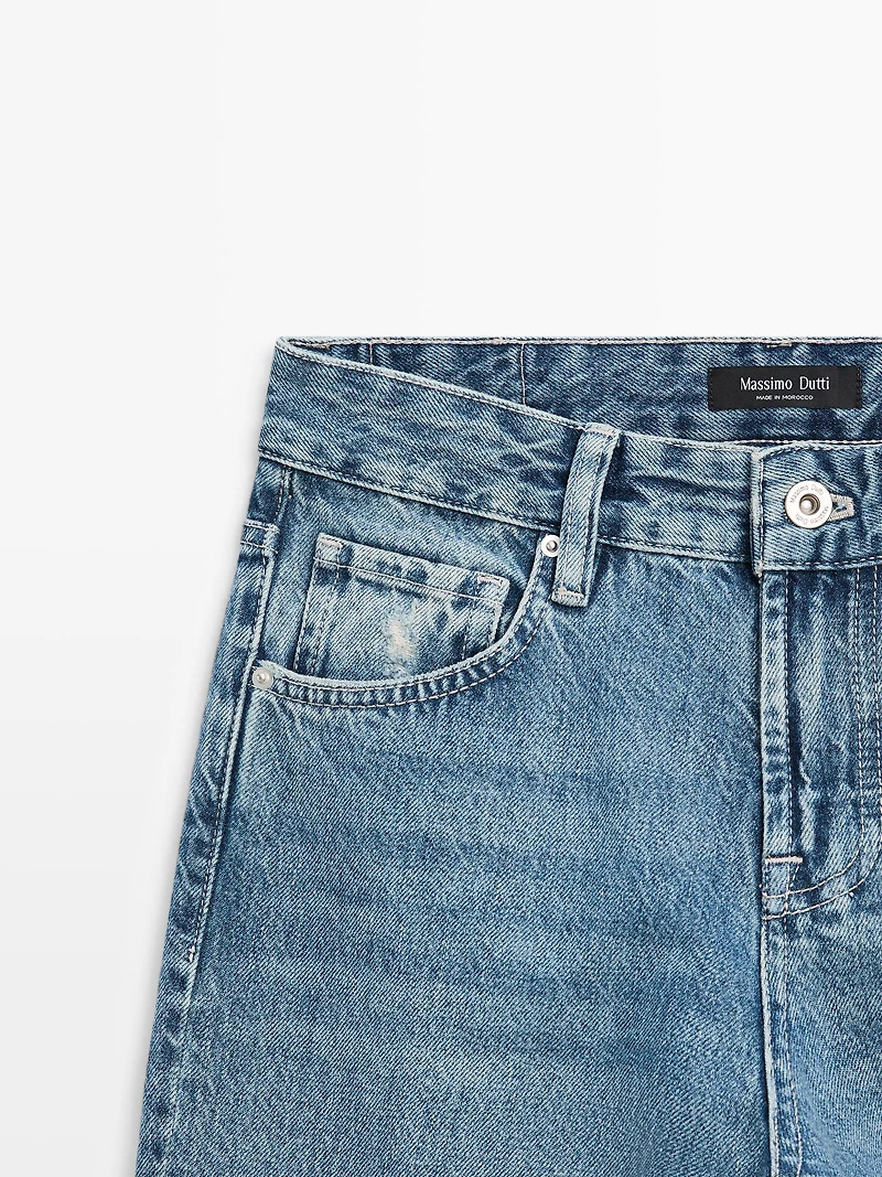 Jean straight taille basse