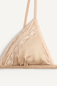 LIMITED EDITION SILK LACE BRA