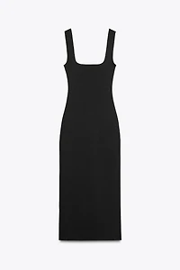 STRETCH SQUARE NECK DRESS