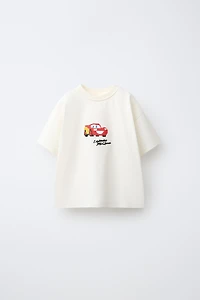 T-SHIRT BRODÉ POINT DE CROIX CARS FLASH MCQUEEN © DISNEY/PIXAR