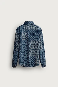 FLUID FLORAL PRINT SHIRT