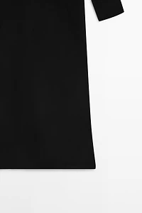 Long velvet dress with tied neck - STUDIO