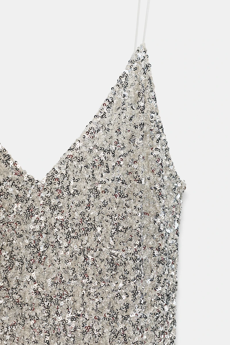 ROBE LONGUE À PAILLETTES ZW COLLECTION LIMITED EDITION