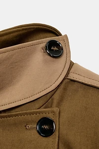 TRENCH LONG COMBINÉ ZW COLLECTION