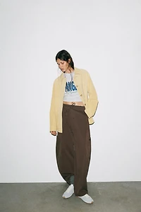 CONTRAST LEATHER SNEAKERS