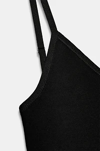 COTTON STRAP TOP