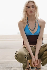 COMBINATION HALTER TOP
