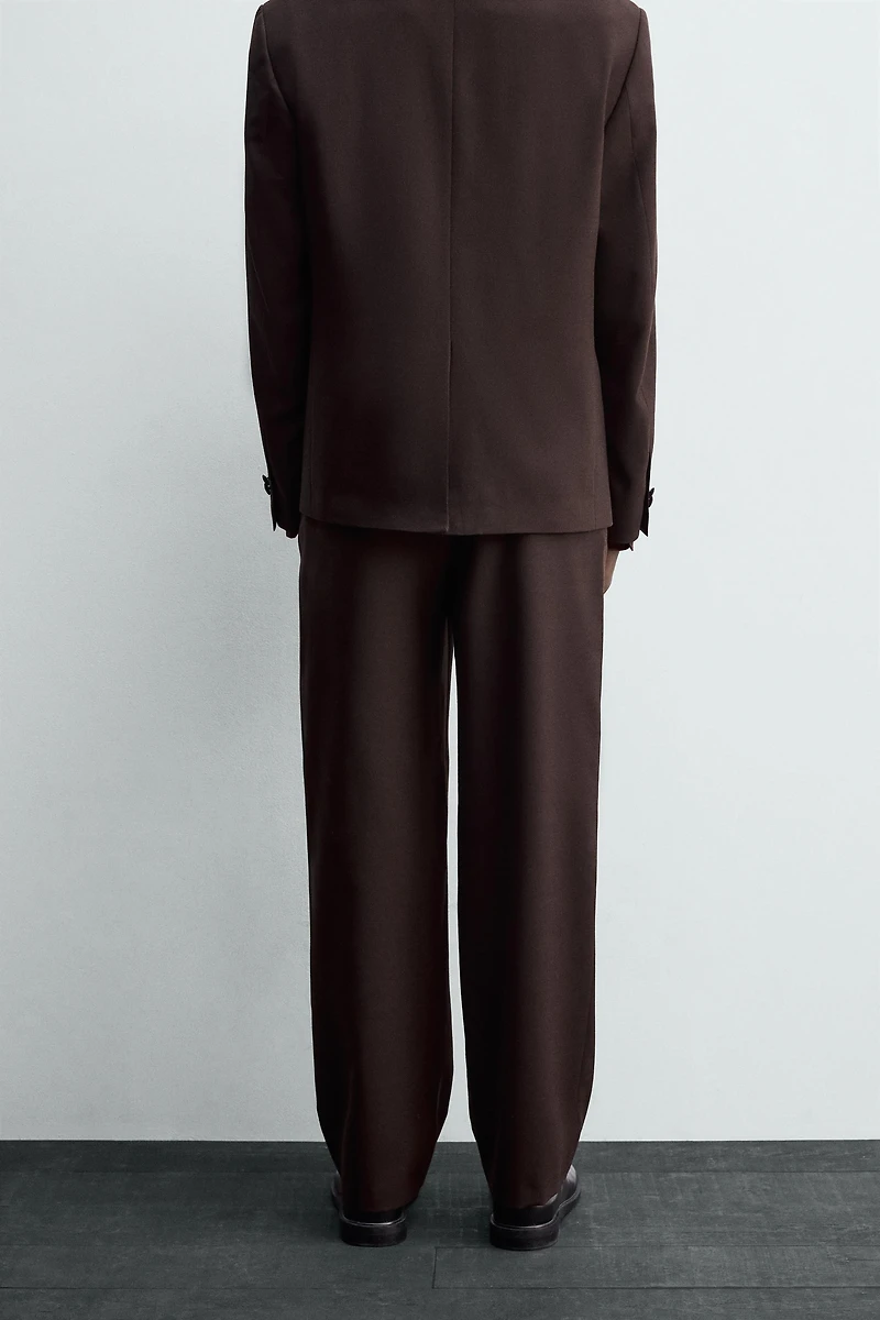 WOOL BLEND SUIT PANTS