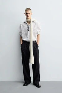 IRREGULAR STRIPED JACQUARD SHIRT