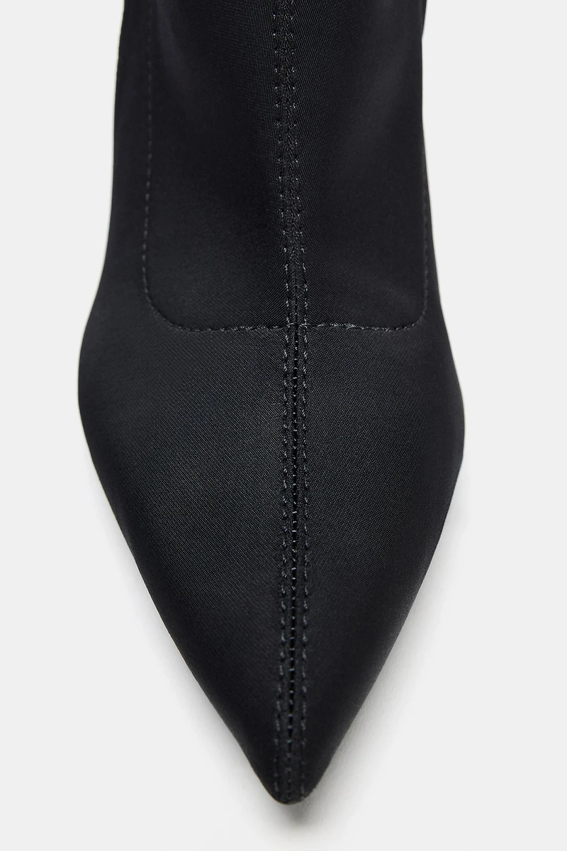 BUCKLE HEELED ANKLE BOOTS