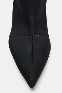 BUCKLE HEELED ANKLE BOOTS