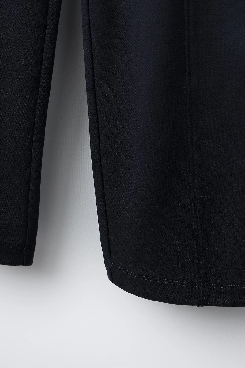 PANTALON WIDE LEG AVEC NERVURE