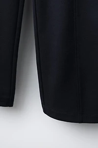 PANTALON WIDE LEG AVEC NERVURE