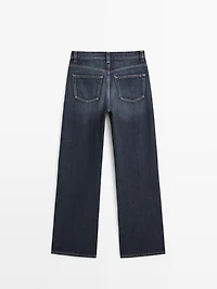 Jean wide leg taille haute