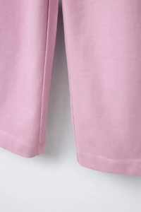 WIDE LEG HEAVY WEIGHT PLAIN PANTS