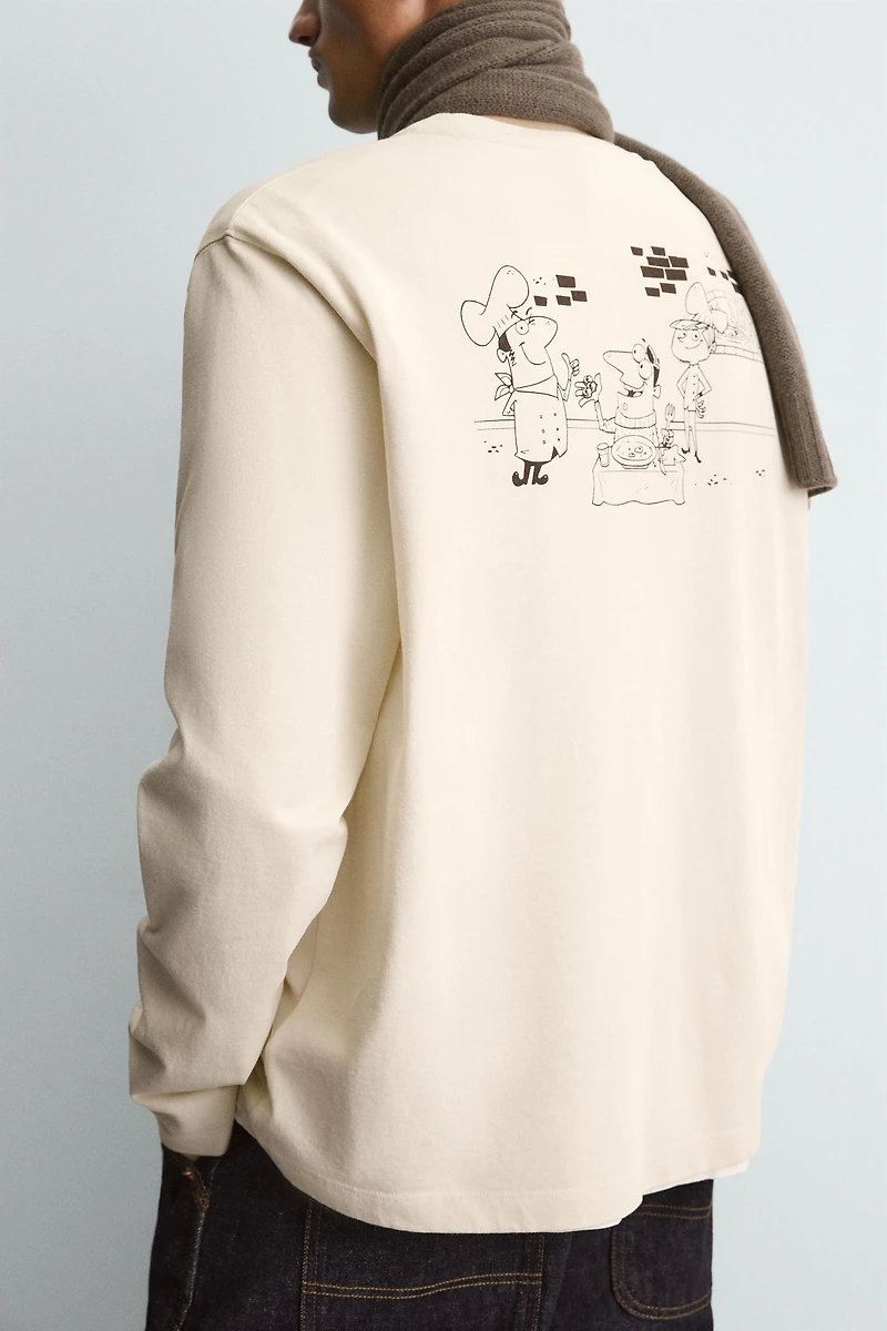 T-SHIRT À IMPRIMÉ PIZZERIA LA MONTECARLO