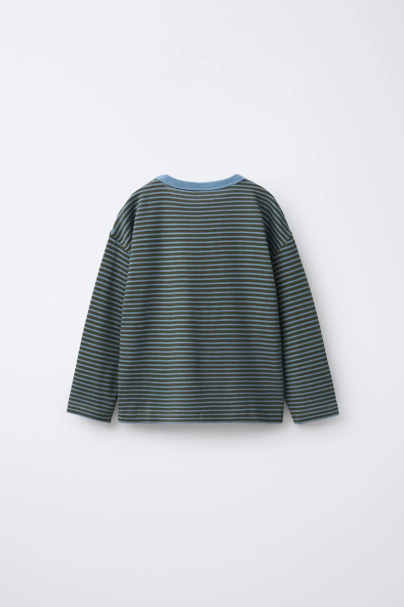 HEAVY WEIGHT STRIPED T-SHIRT
