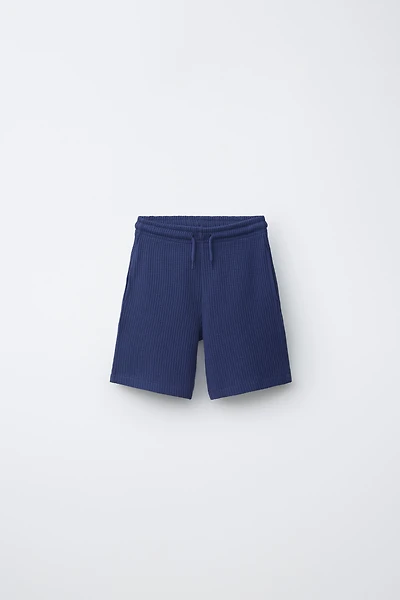 WAFFLE PLUSH SHORTS