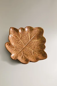 STONEWARE LEAF PLATE