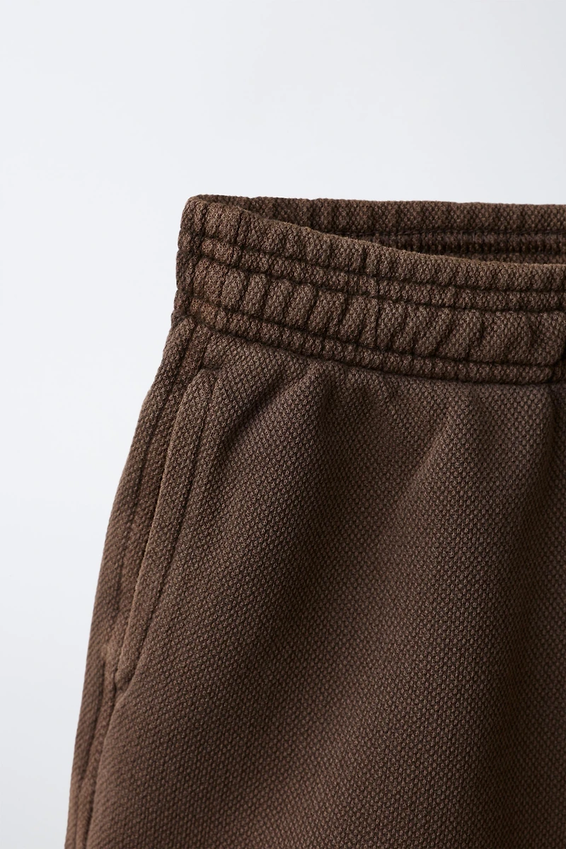 PLAIN PIQUÉ SHORTS