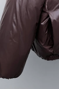 REVERSIBLE FAUX FUR ANIMAL PRINT JACKET