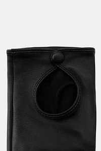 GANTS COURTS EN CUIR 100%