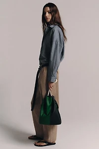 LINEN BLEND DARTED PANTS ZW COLLECTION