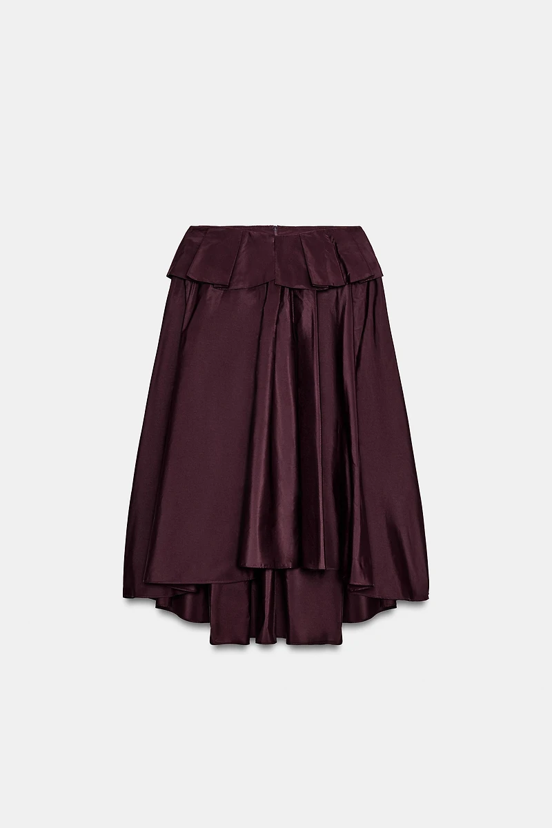 VOLUMINOUS MIDI SKIRT