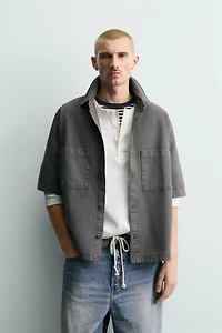 TEXTURED SHIRT WITH POCKETS