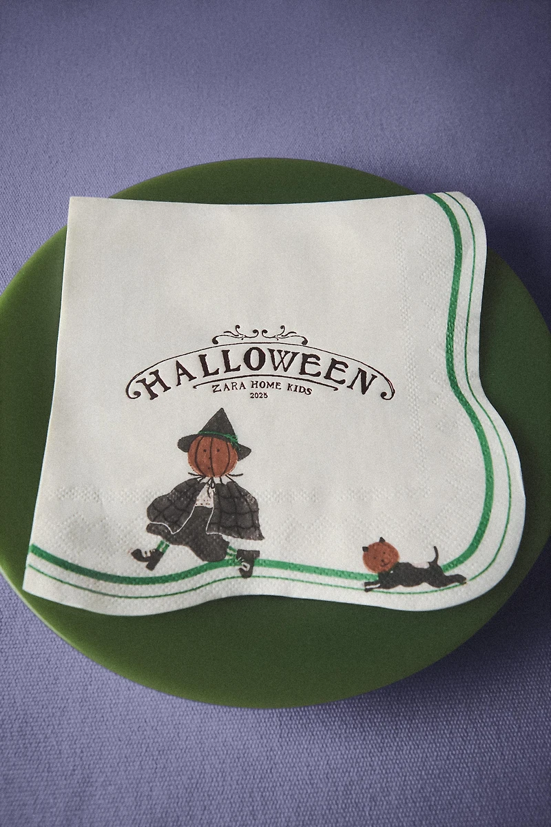 SET OF CHILDREN'S HALLOWEEN PAPER NAPKINS (SET OF 20)