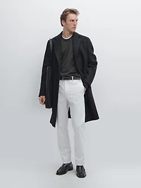 Pantalon en serge de coton mélangé