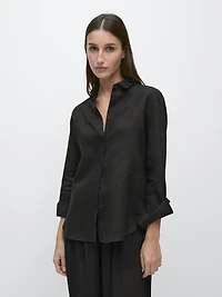 Flowing linen shirt