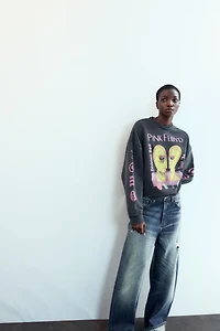 PINK FLOYD© WASHED-EFFECT SWEATSHIRT